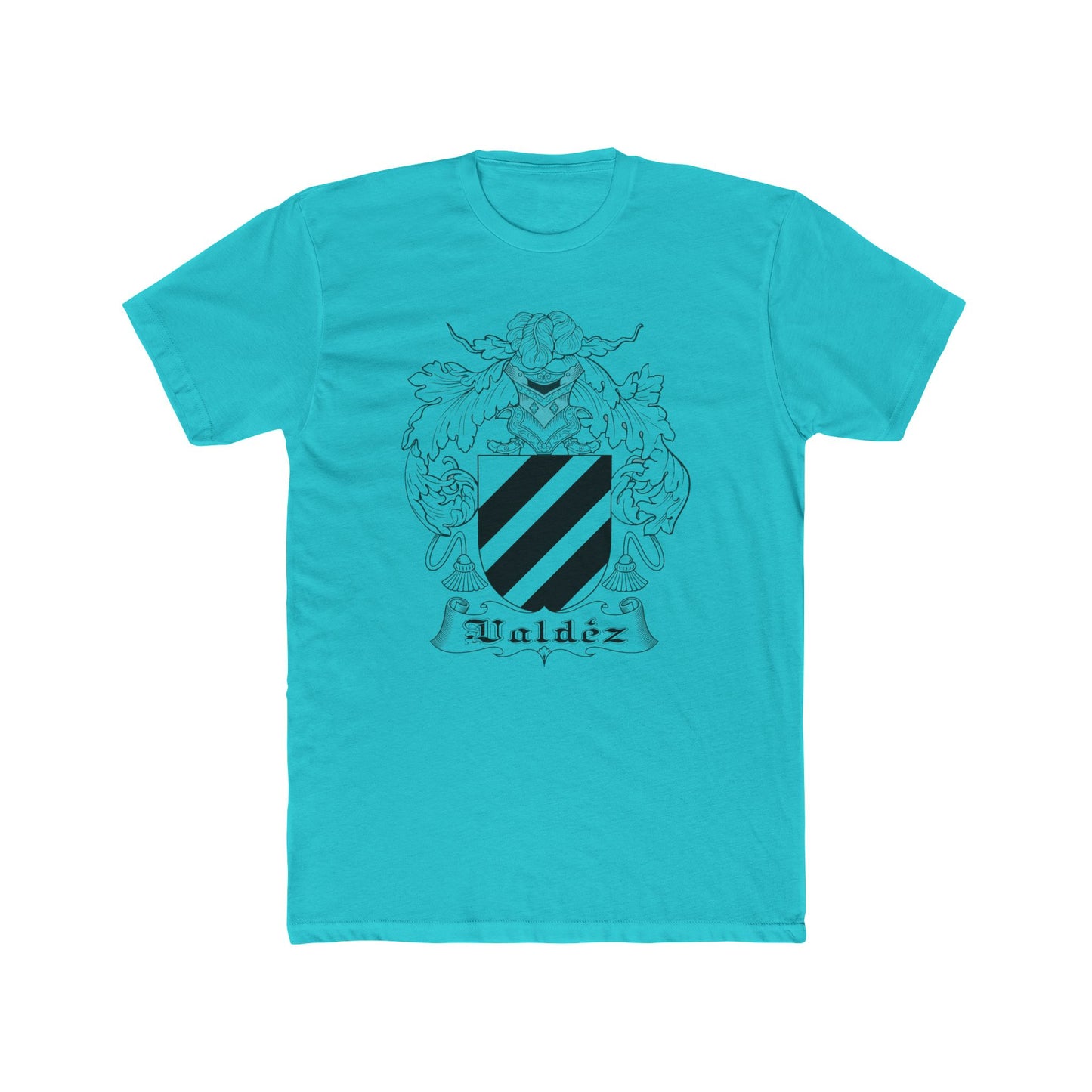 T-Shirt Valdez Coat of Arms Spanish Mexican Heritage Unisex Cotton Crew Tee