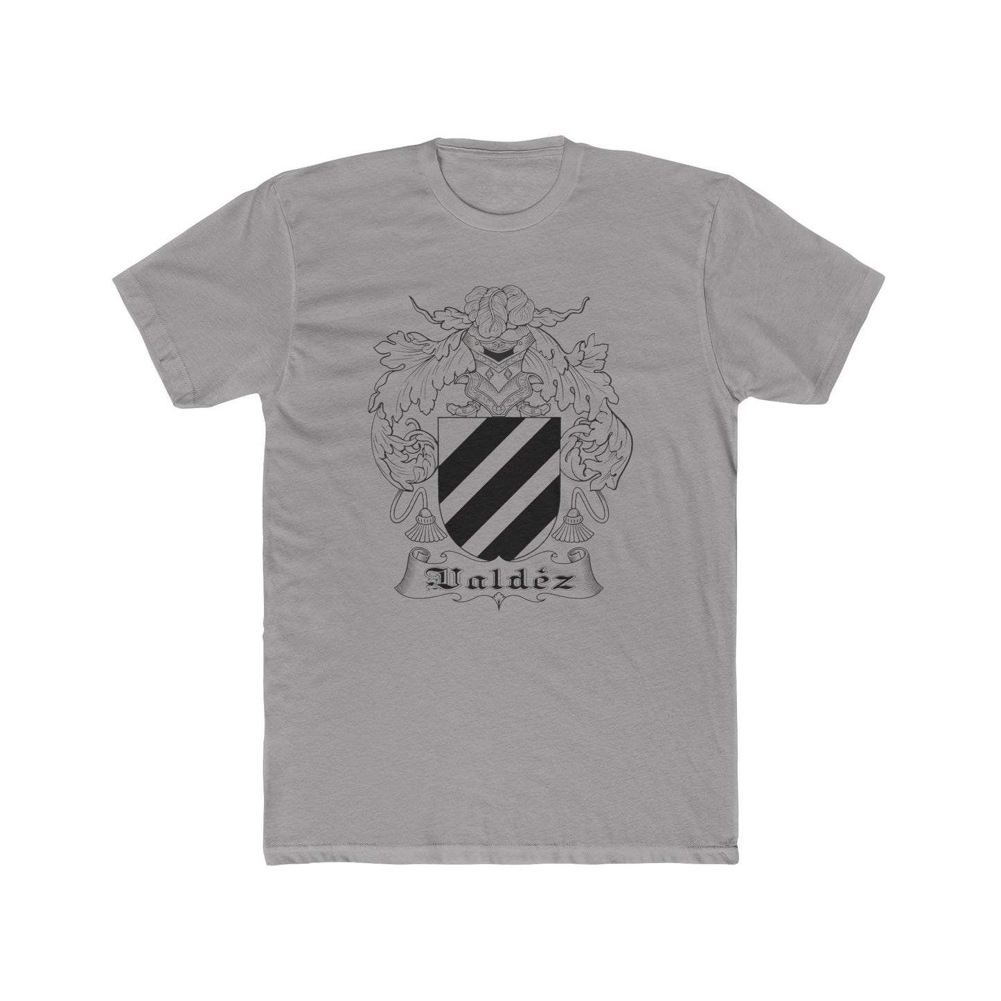 T-Shirt Valdez Coat of Arms Spanish Mexican Heritage Unisex Cotton Crew Tee