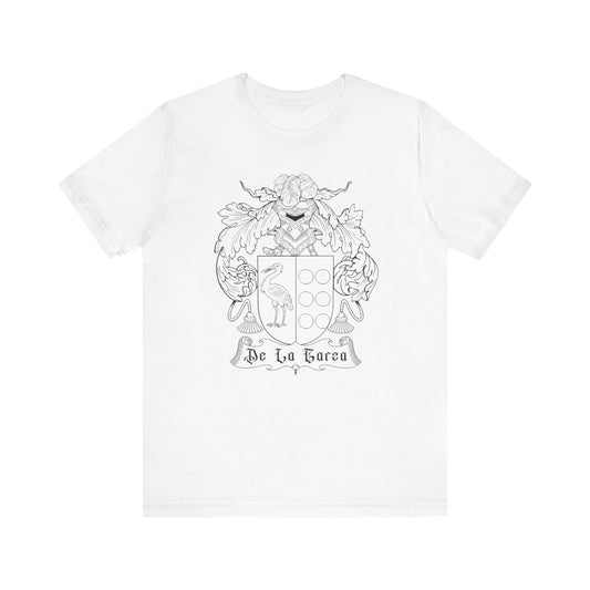 Unisex Tee Spanish Heraldry De La Garza Coat of Arms Shield of Arms Culture Mexicans with Spanish Roots