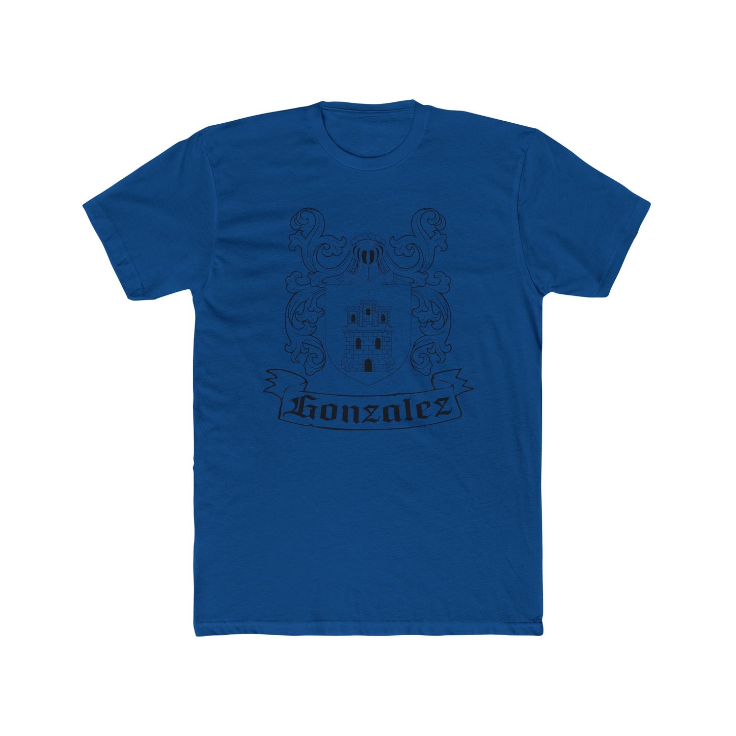 T-Shirt with Gonzalez Coat of Arms - Spanish Ancestry Crest
