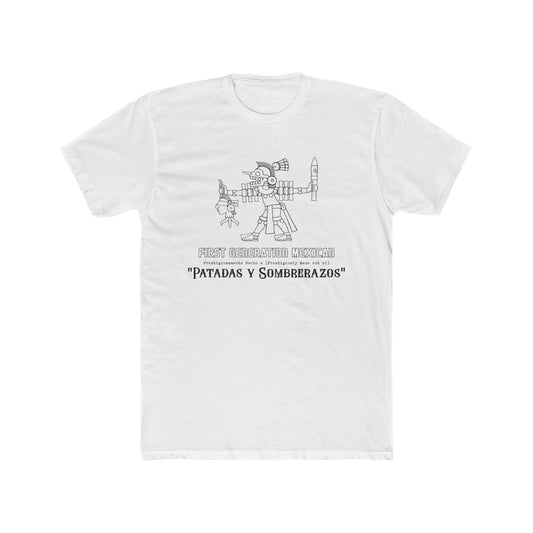 Chicano Cotton Tee - Aztec Heritage Graphic Print