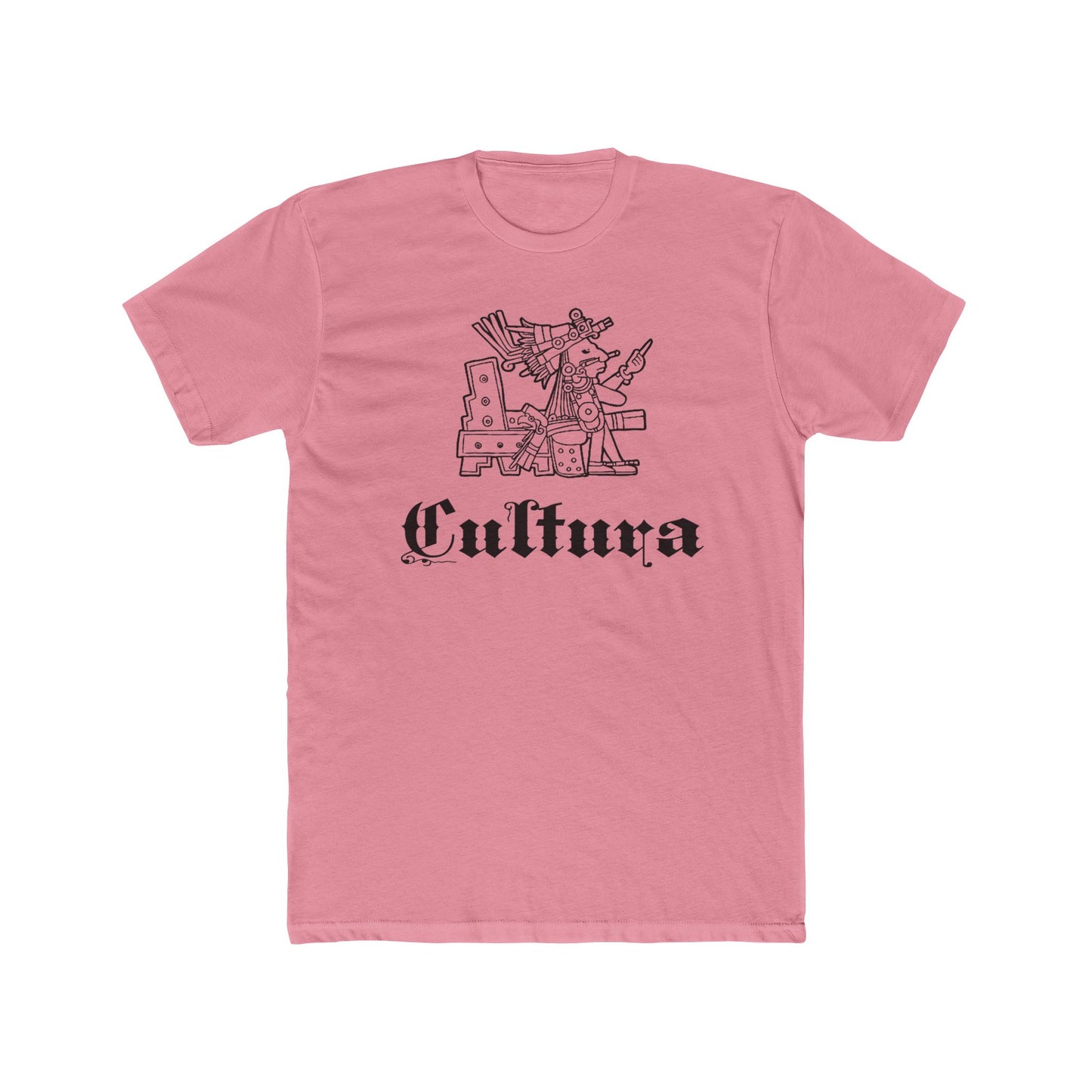 Aztec Art Unisex Cotton Tee - Mexican Heritage Xochipilli God Design