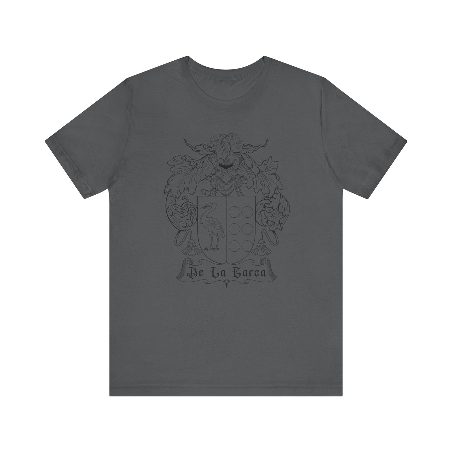 Unisex Tee Spanish Heraldry De La Garza Coat of Arms Shield of Arms Culture Mexicans with Spanish Roots