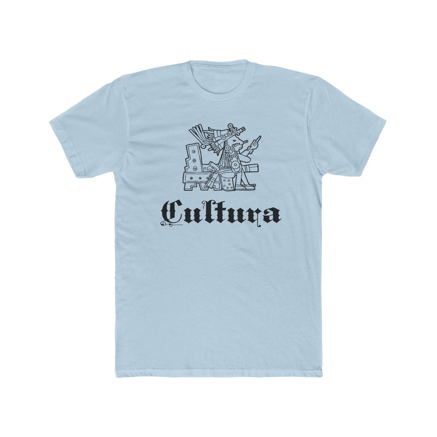 Aztec Art Unisex Cotton Tee - Mexican Heritage Xochipilli God Design