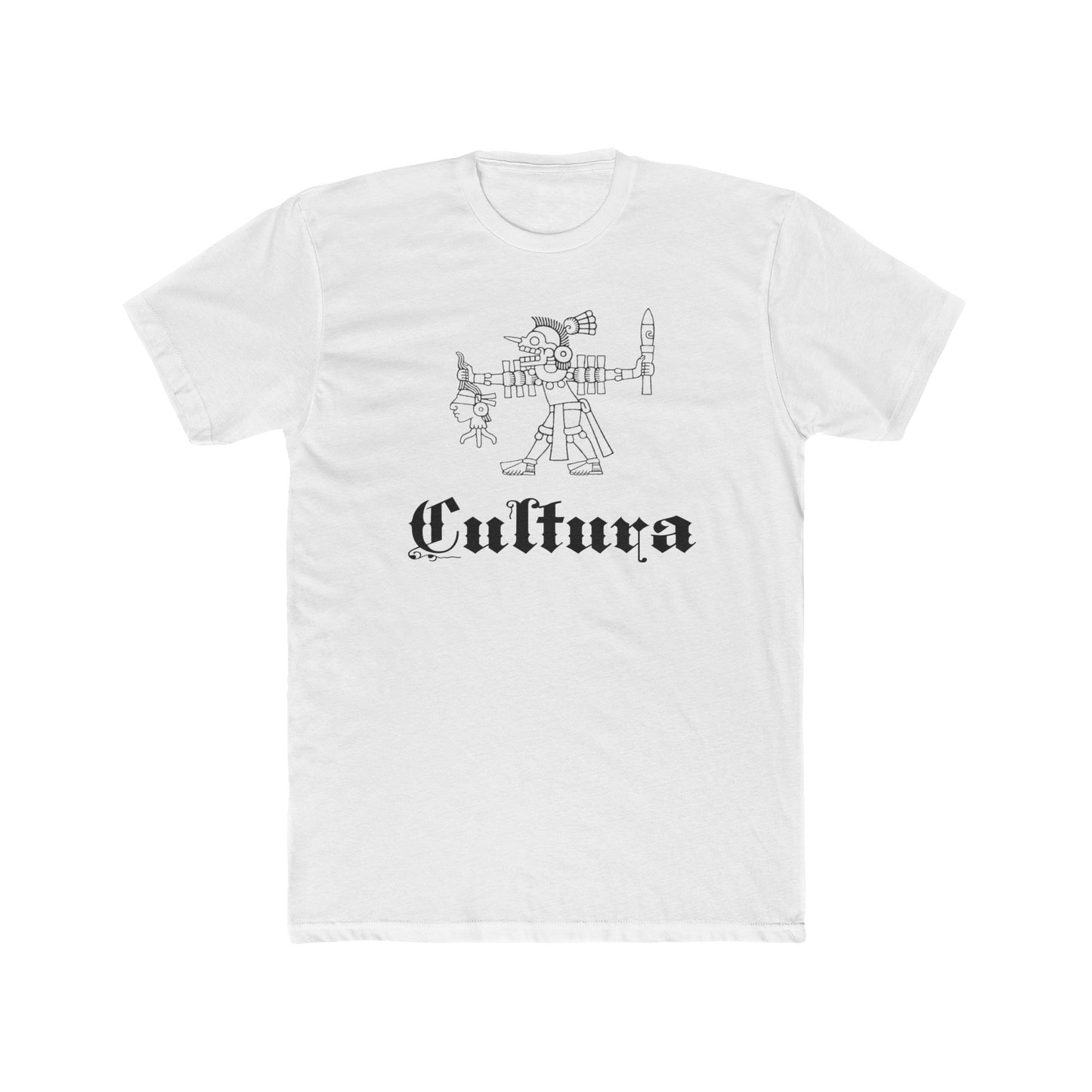 Aztec Art Unisex Cotton Tee - Mitlantecuhtli God Design