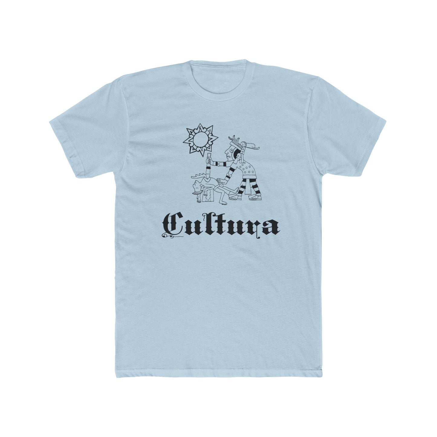 Aztec Art Unisex Tee - Mexican Heritage Aztec God Culture