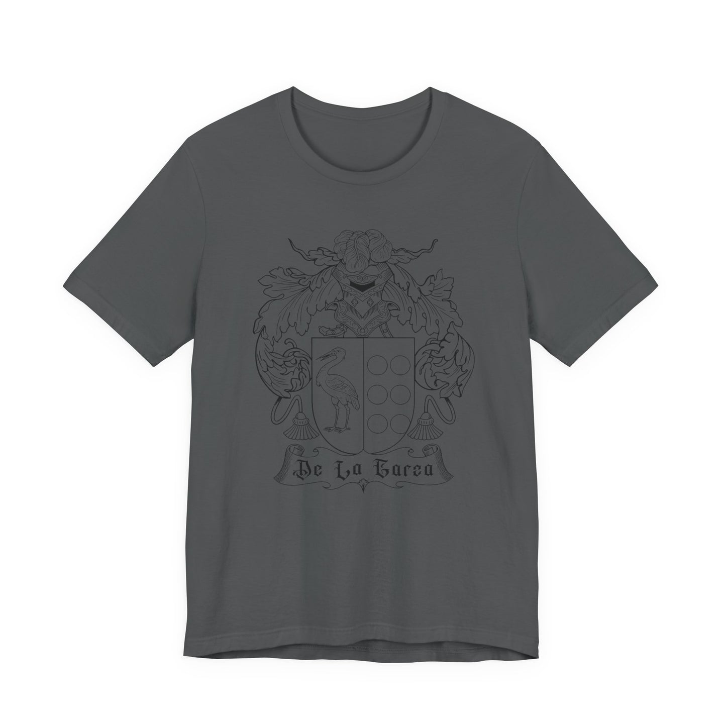 Unisex Tee Spanish Heraldry De La Garza Coat of Arms Shield of Arms Culture Mexicans with Spanish Roots