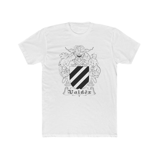 T-Shirt Valdez Coat of Arms Spanish Mexican Heritage Unisex Cotton Crew Tee