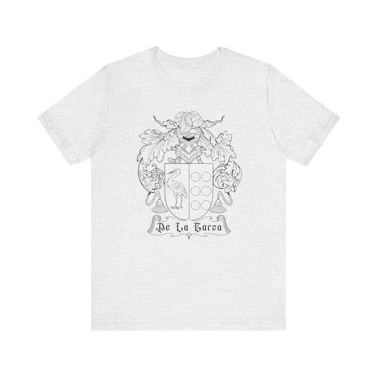 Unisex Tee Spanish Heraldry De La Garza Coat of Arms Shield of Arms Culture Mexicans with Spanish Roots