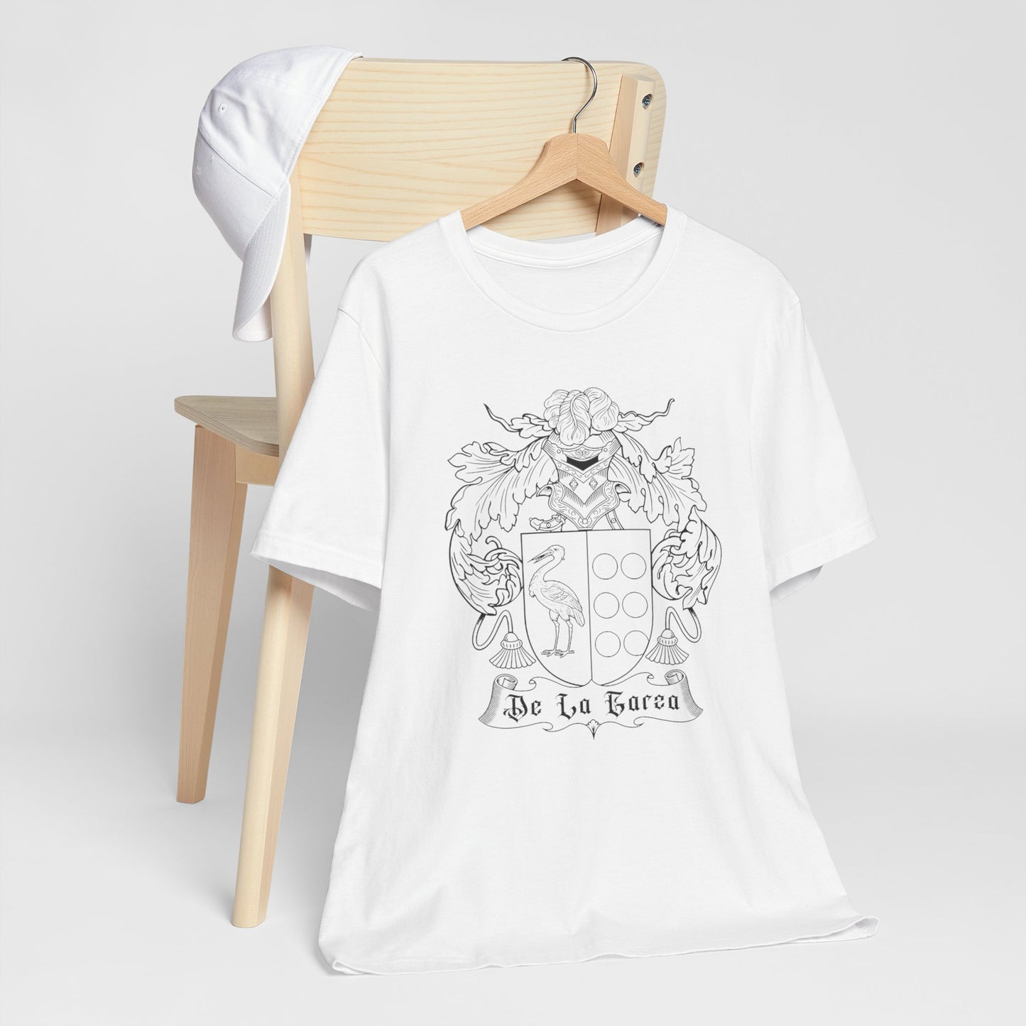 Unisex Tee Spanish Heraldry De La Garza Coat of Arms Shield of Arms Culture Mexicans with Spanish Roots