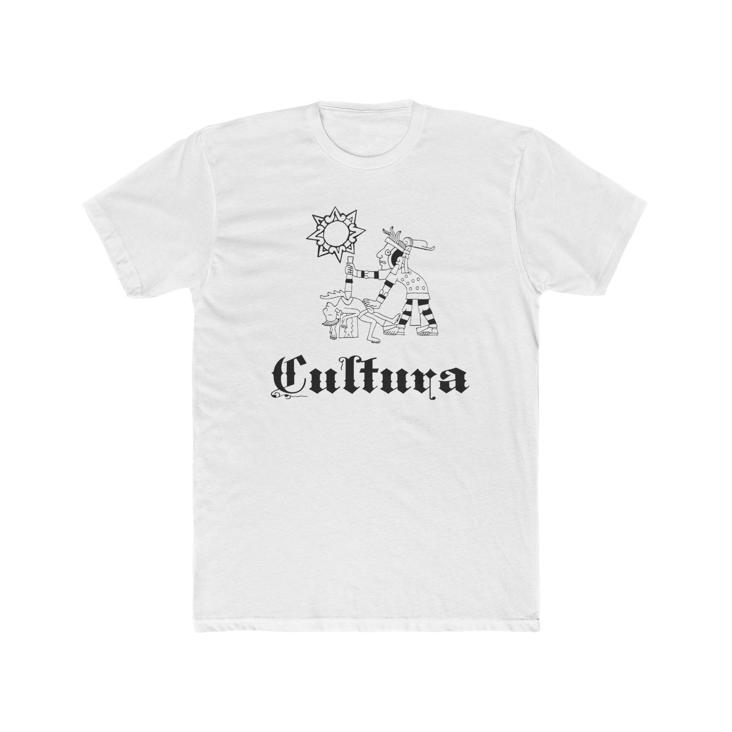 Aztec Art Unisex Tee - Mexican Heritage Aztec God Culture