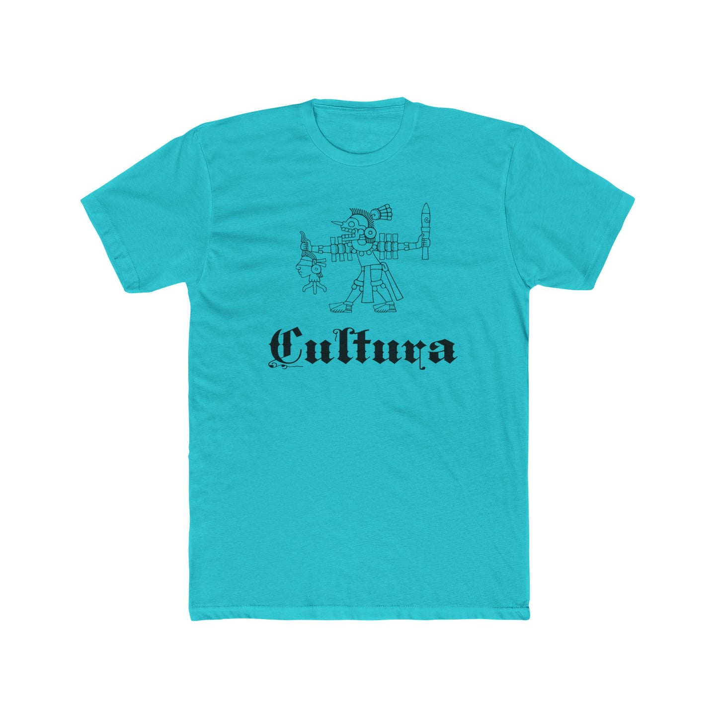 Aztec Art Unisex Cotton Tee - Mitlantecuhtli God Design